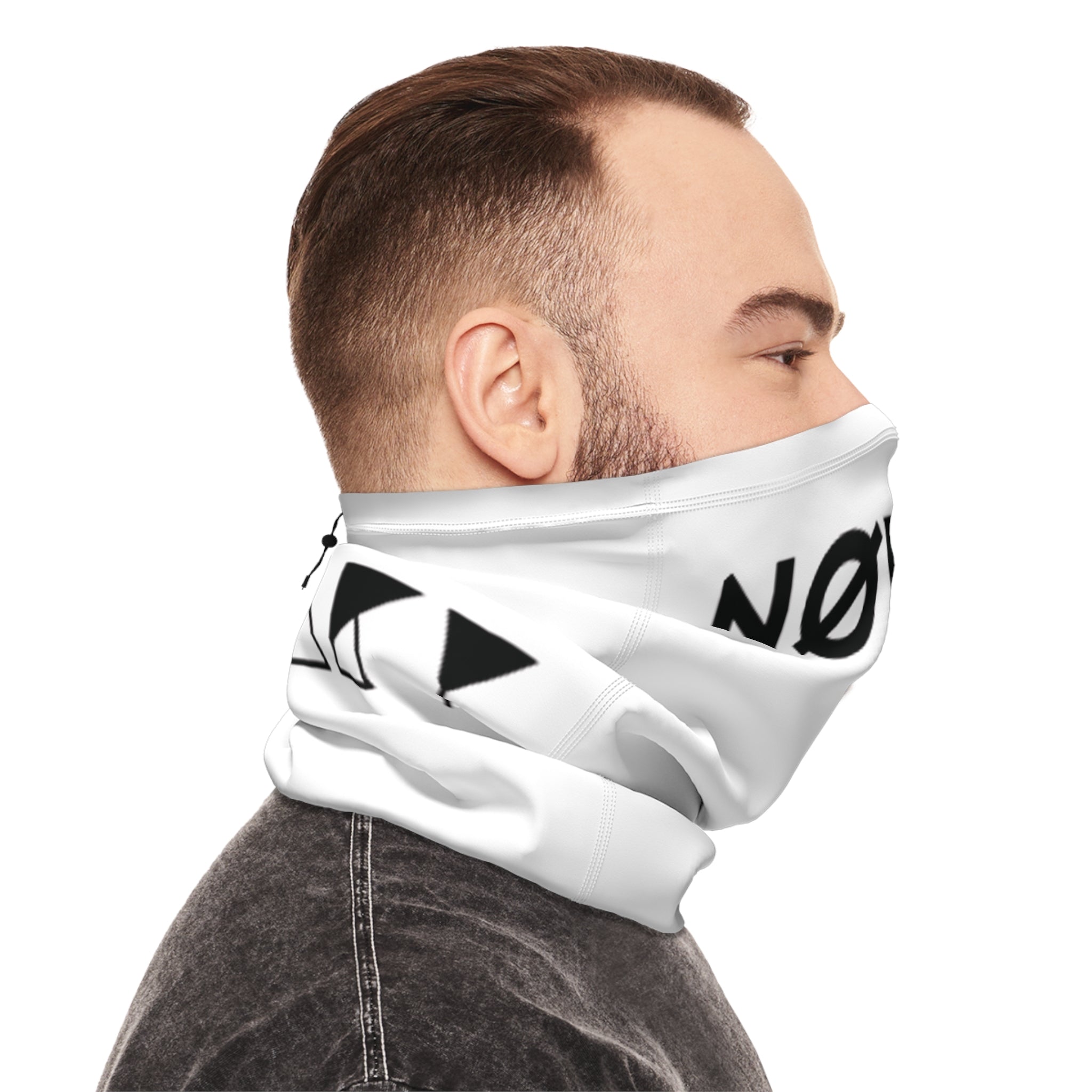 Winter Neck Gaiter With Drawstring