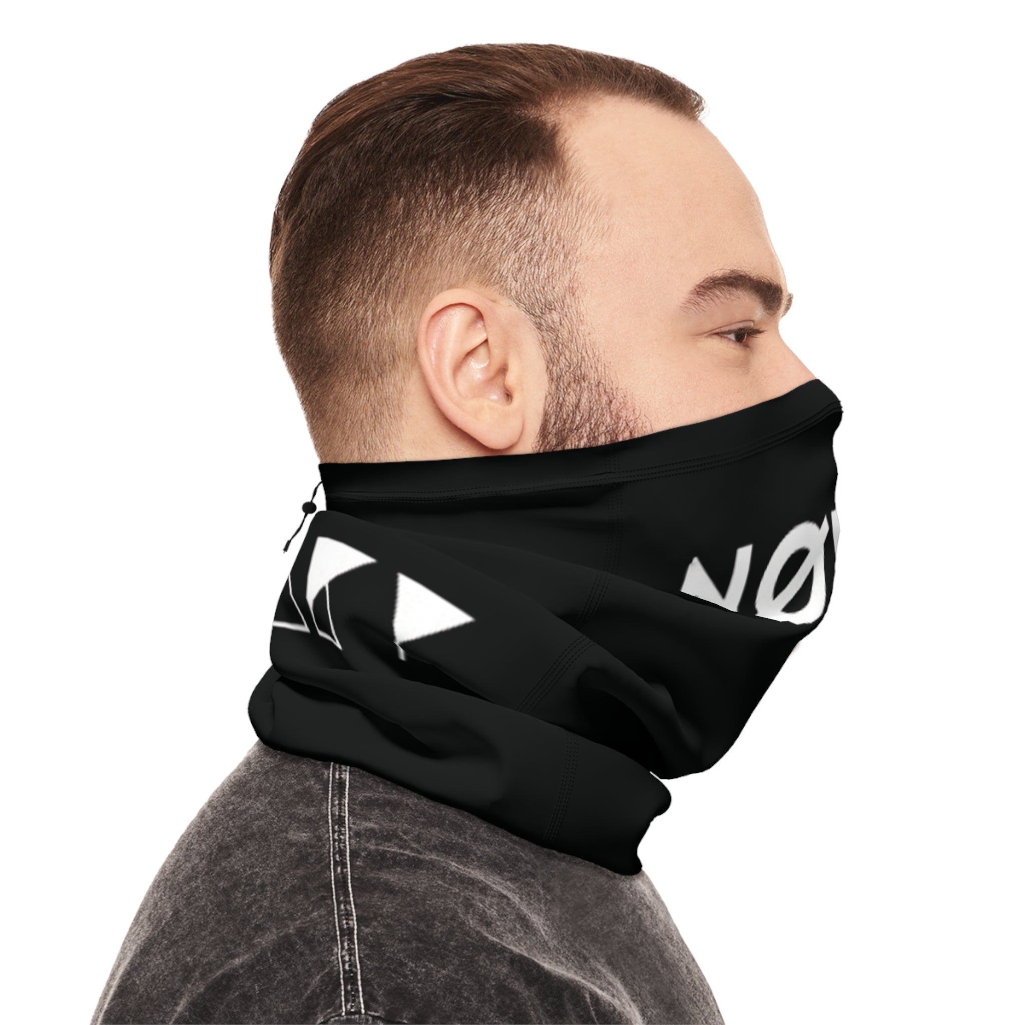 Winter Neck Gaiter With Drawstring