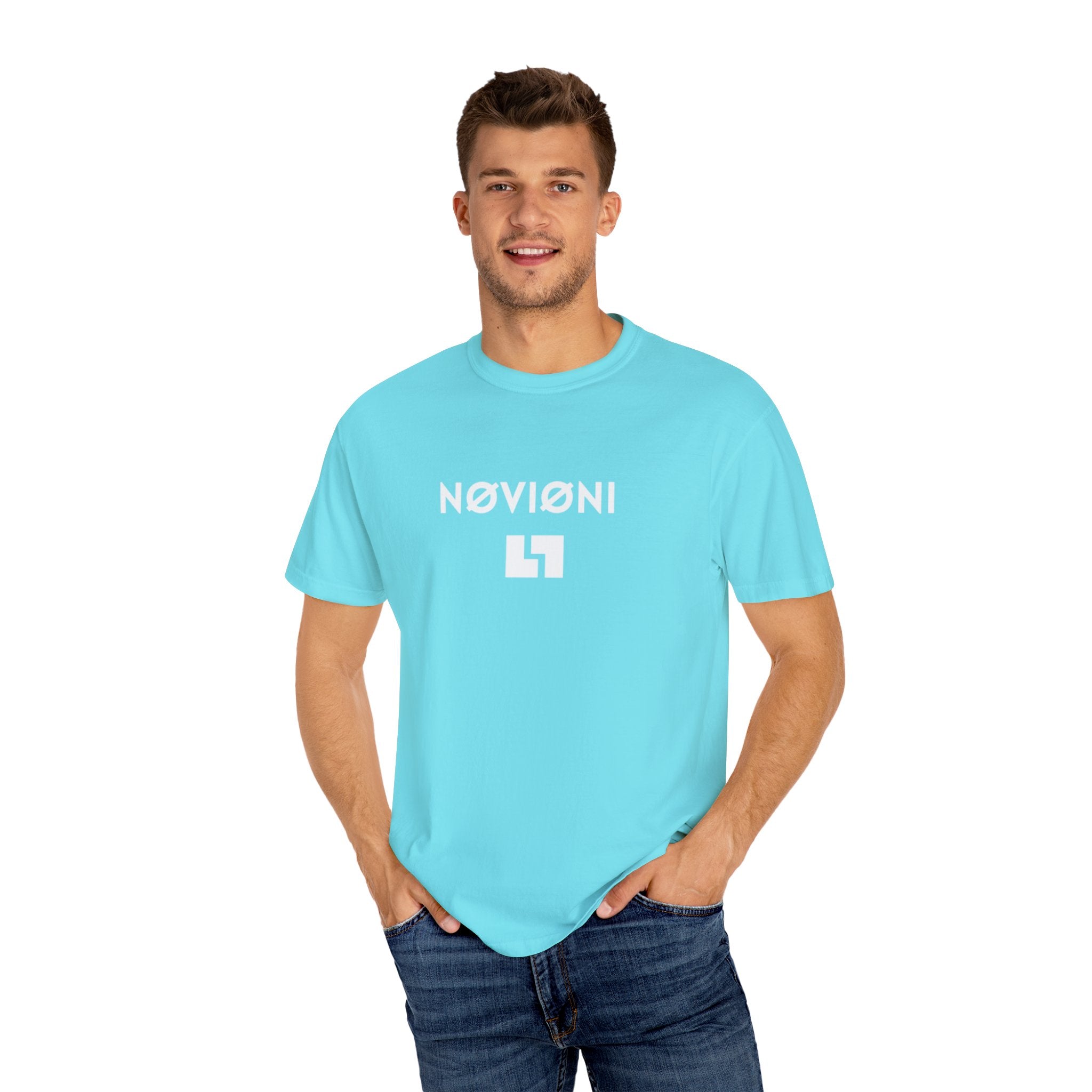 Garment-Dyed T-shirt with Novioni Design