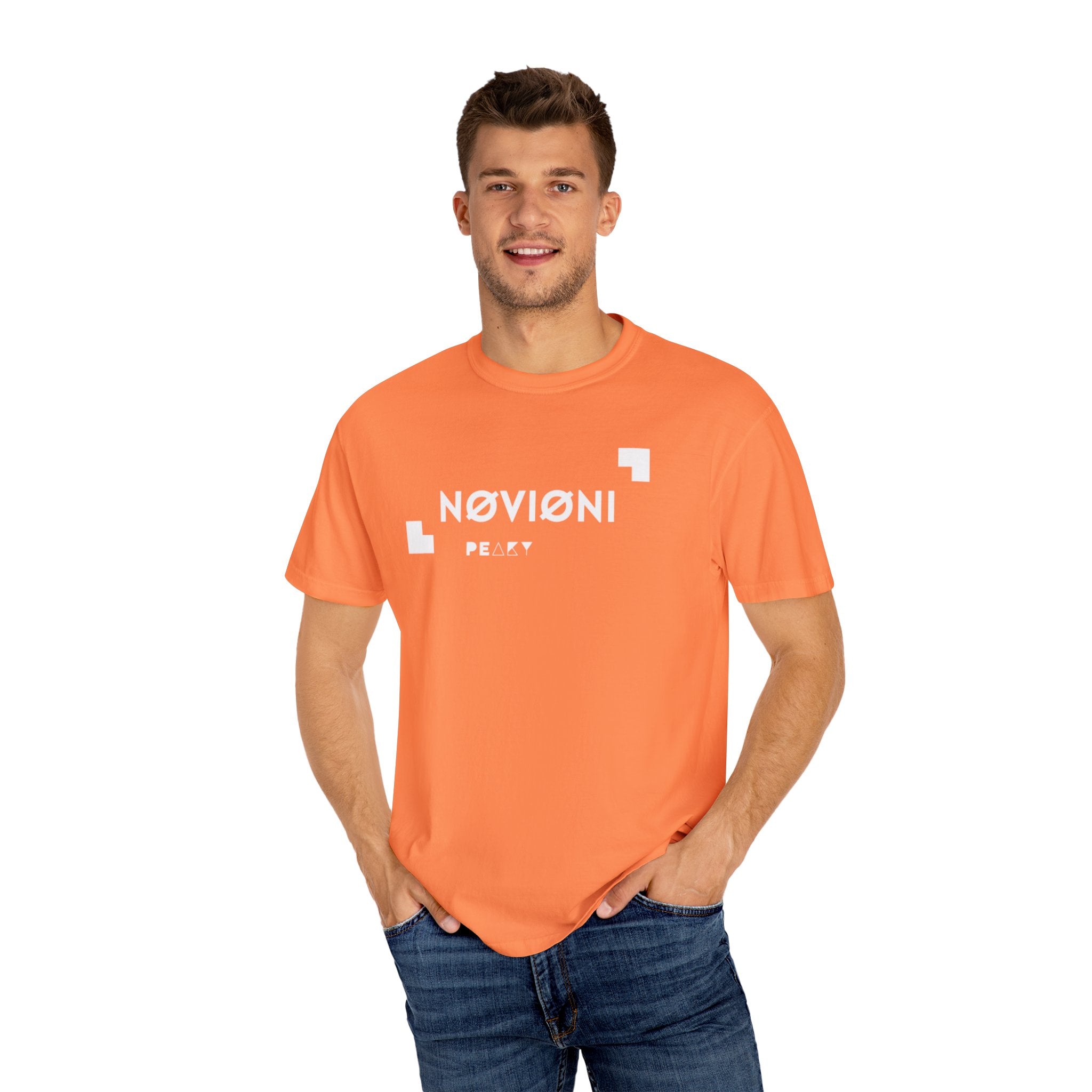 Garment-Dyed T-shirt with Novioni Design