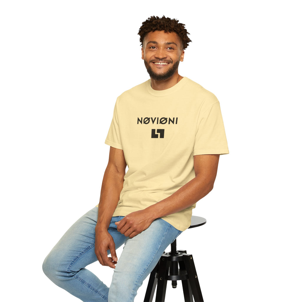 Garment-Dyed T-shirt with Novioni Design