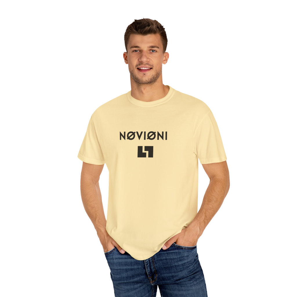 Garment-Dyed T-shirt with Novioni Design
