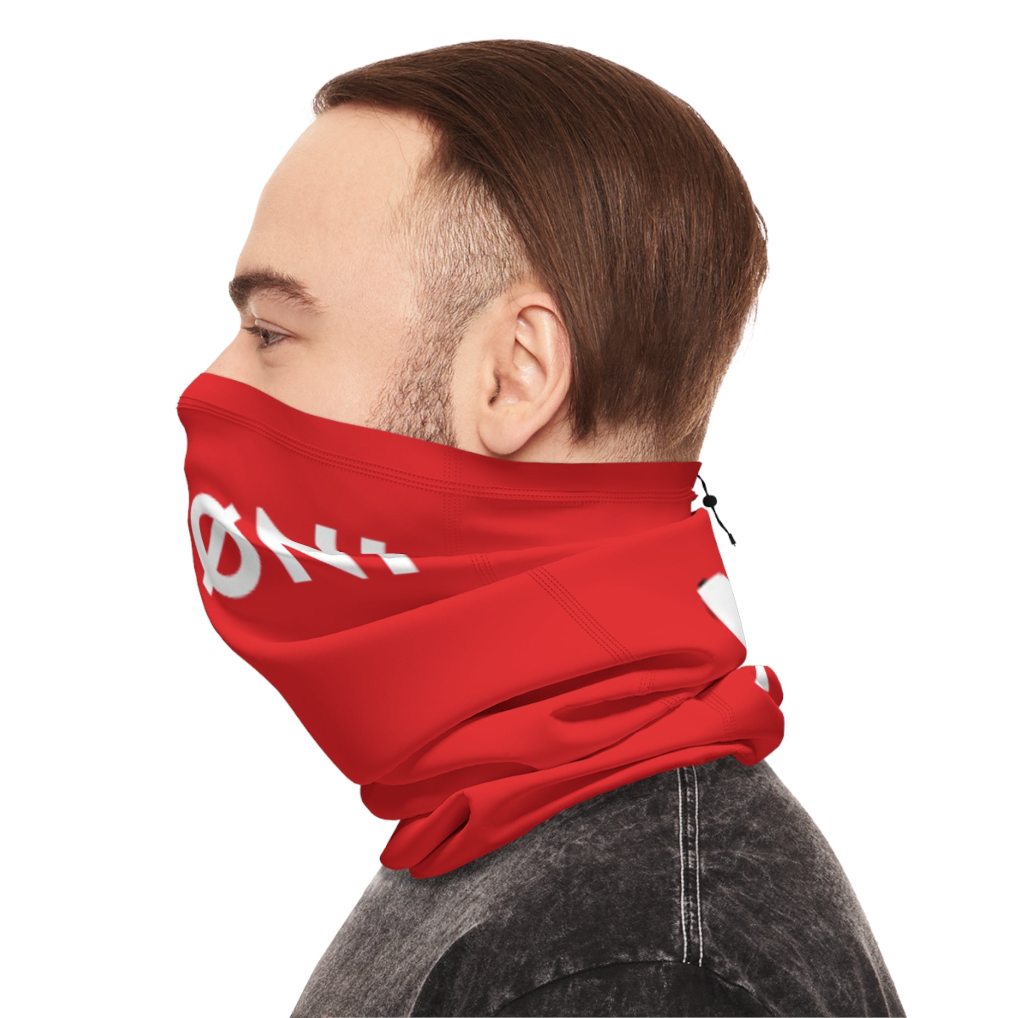 Winter Neck Gaiter With Drawstring