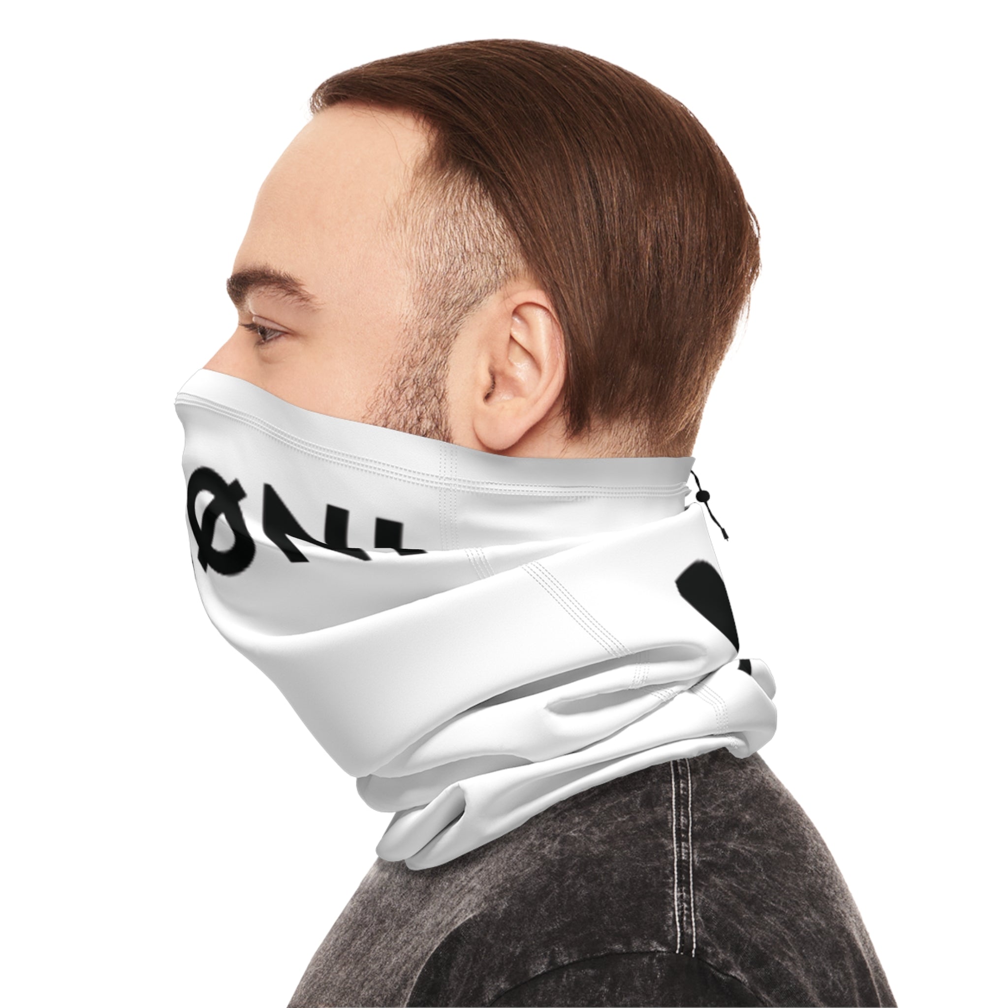 Winter Neck Gaiter With Drawstring