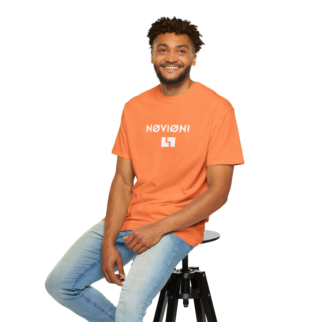 Garment-Dyed T-shirt with Novioni Design