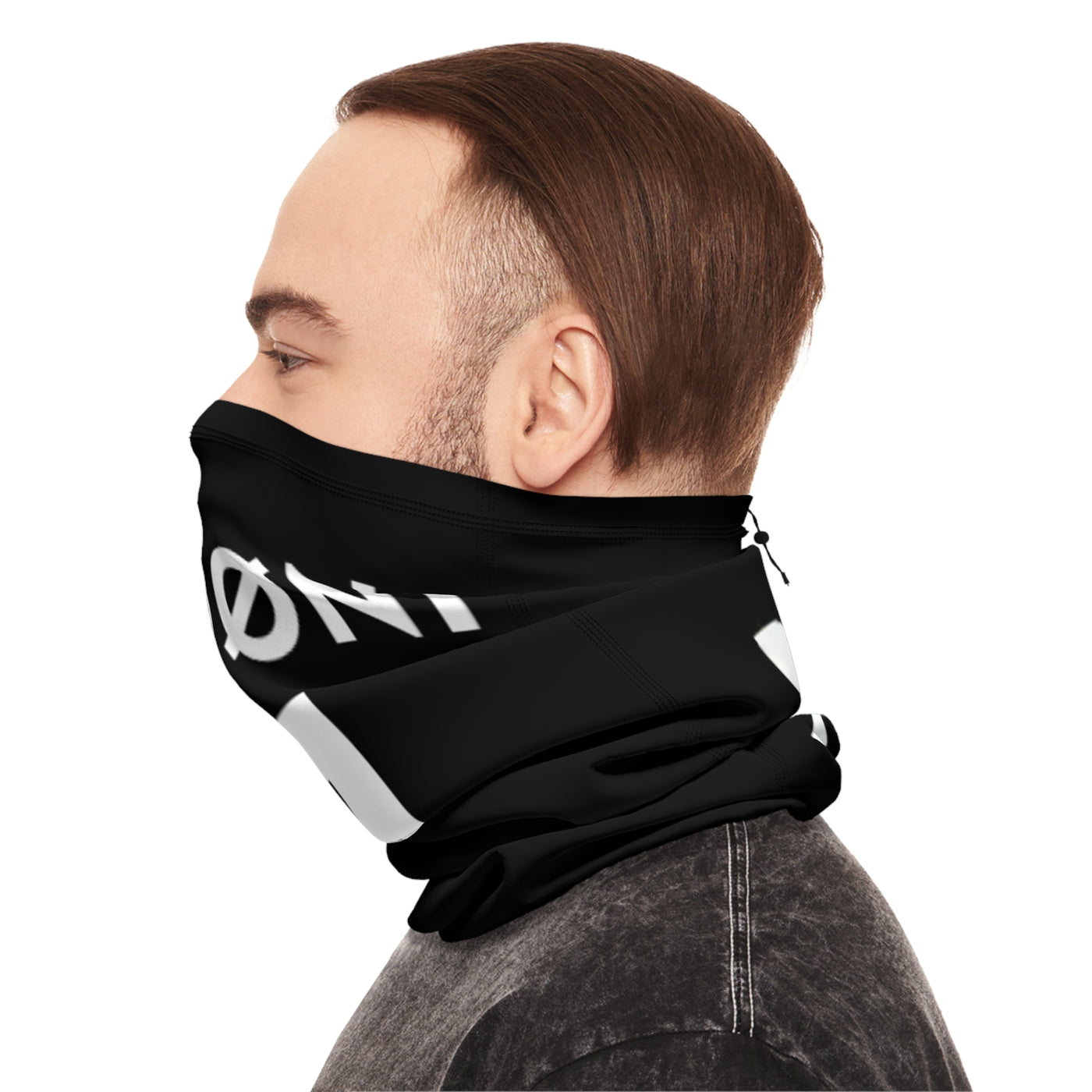 Winter Neck Gaiter With Drawstring
