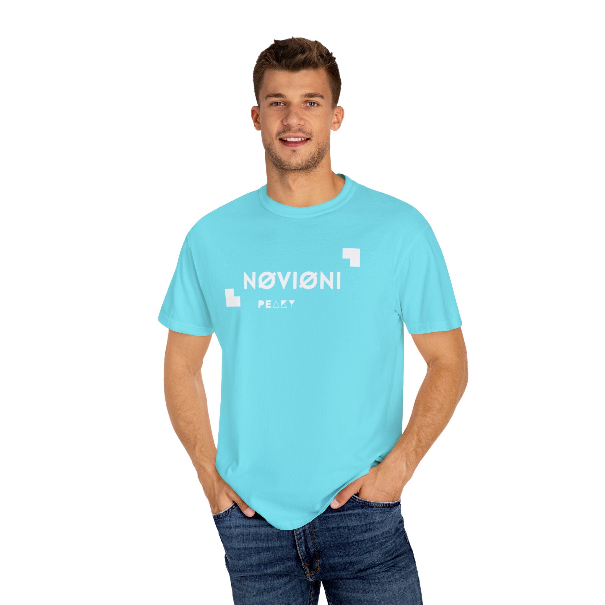 Garment-Dyed T-shirt with Novioni Design